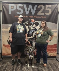 Chris & Jessica Milam, Fur Services Fur Pets Pet Sitting & Dog Walking at the Pet Sitters International World Conference with their cane corso